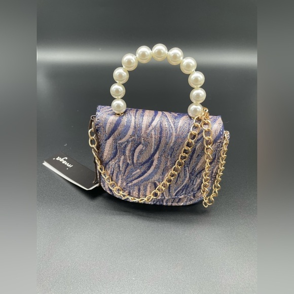 NEW Imoga Kids Tweed Chain Crossbody Bag - Picture 6 of 6